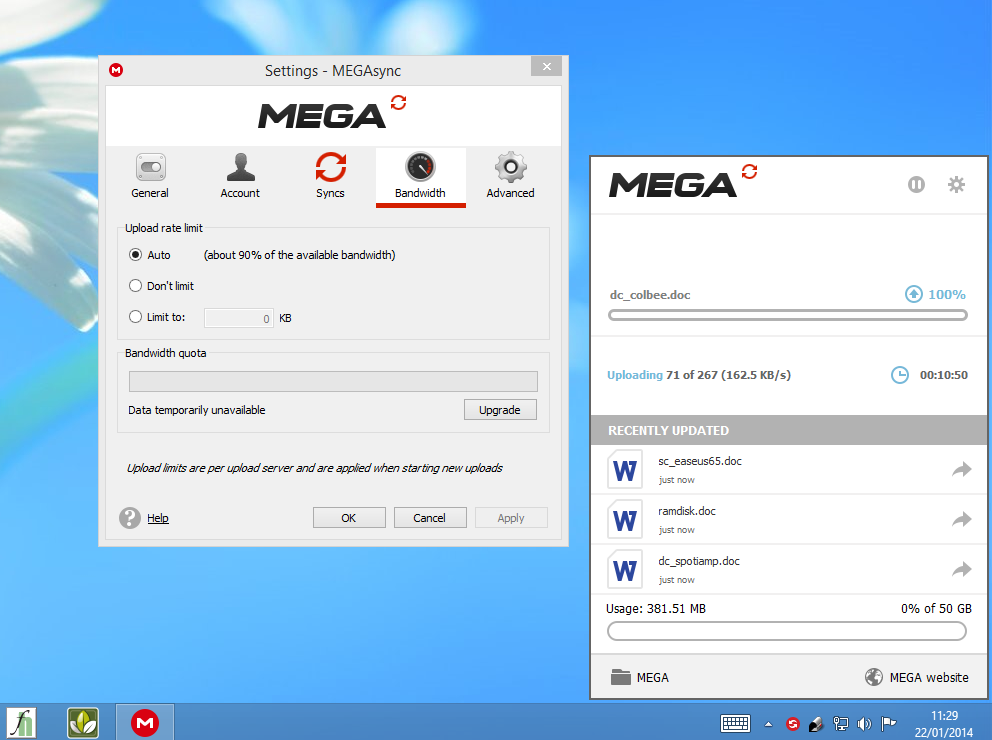 download the last version for windows MEGAsync 4.11