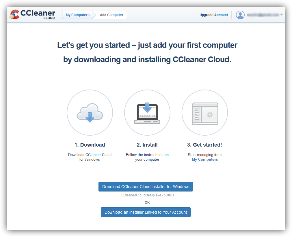 ccleaner cloud error pc restart