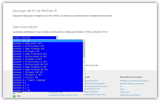 Cómo Descargar Las Iso Oficiales De Windows 7 Windows 81 Y Windows 10 9095