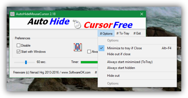 AutoHideMouseCursor 5.52 download the last version for mac