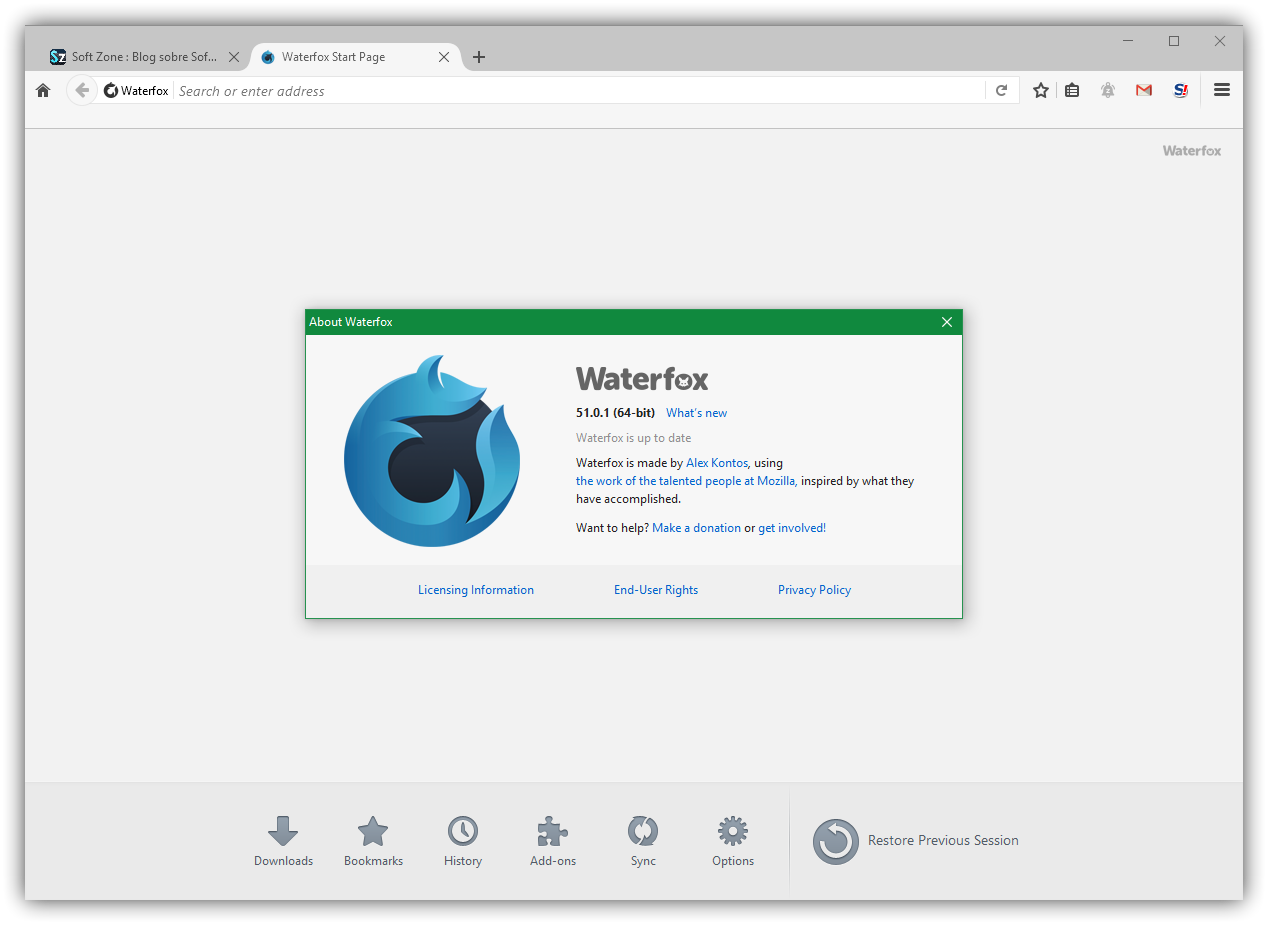 Waterfox Current G6.0.5 for mac download