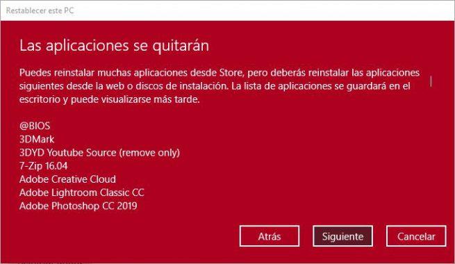 Restaurar Windows 10 - 3
