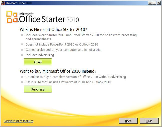 update 2010 microsoft office starter download