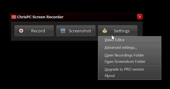 download the new version for windows ChrisPC Screen Recorder 2.23.0911.0
