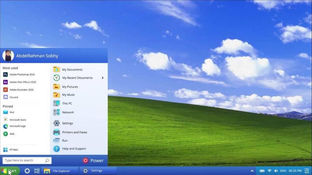 Windows XP 2021 Edition - Accueil