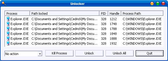 Borrar archivos y carpetas bloqueados con Unlocker