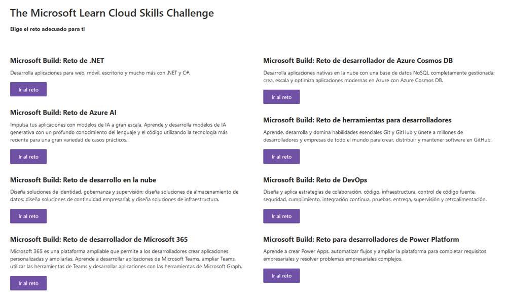 retos Microsoft