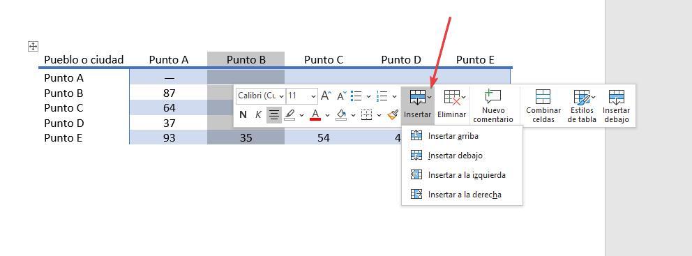 Modify tables in Word