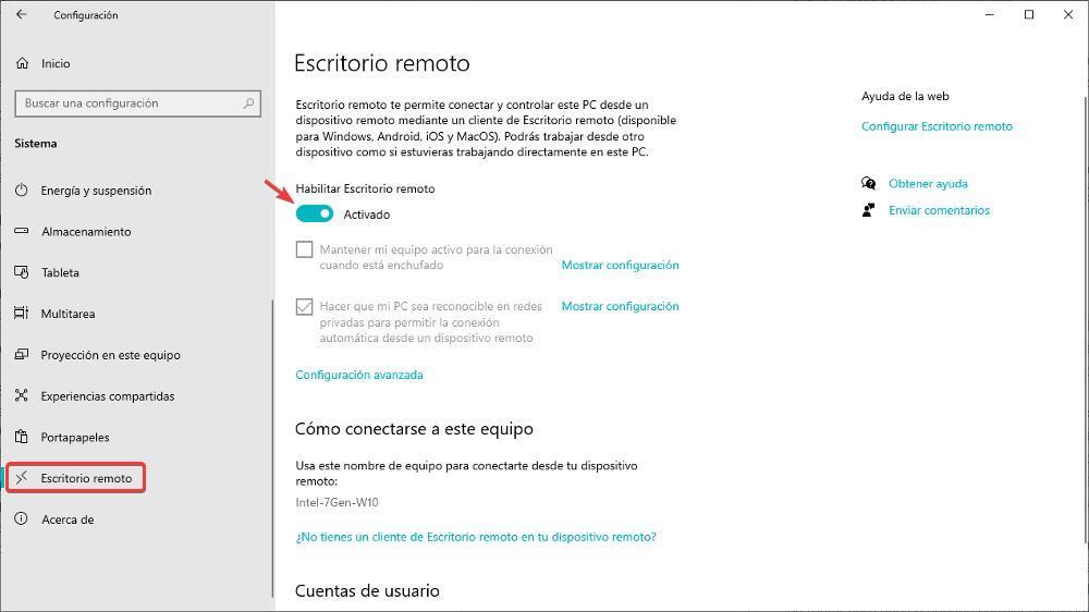 Disable remote desktop Windows 10