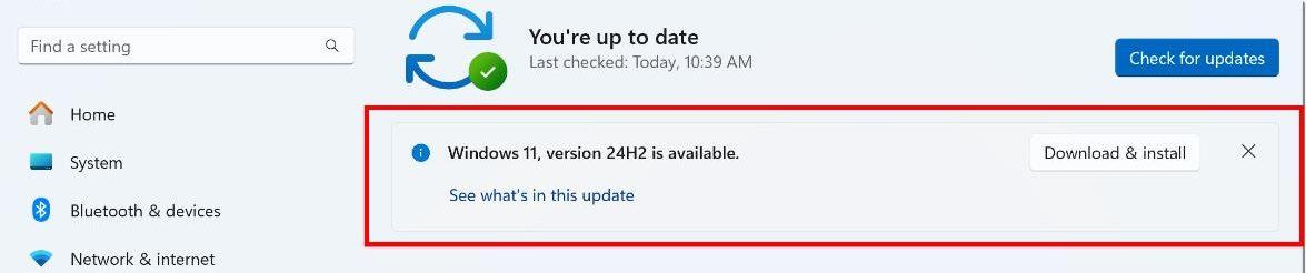 Windows 11 24H2 Update
