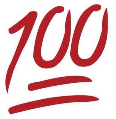 emoji 100
