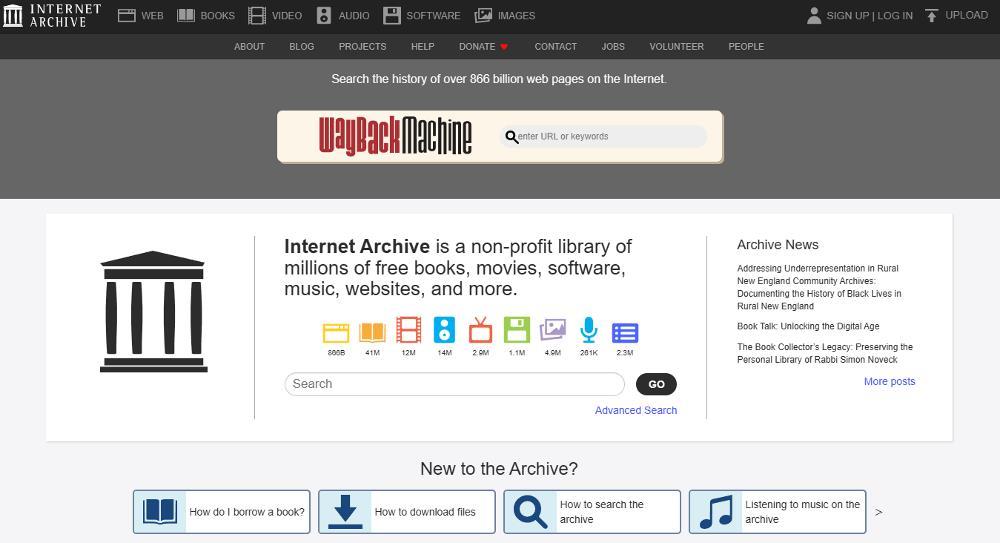 web Internet Archive