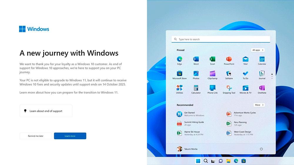 Anuncio Windows 10