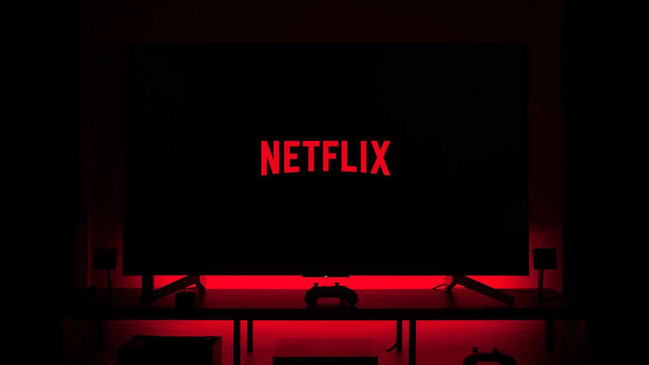Television with the Netflix logo