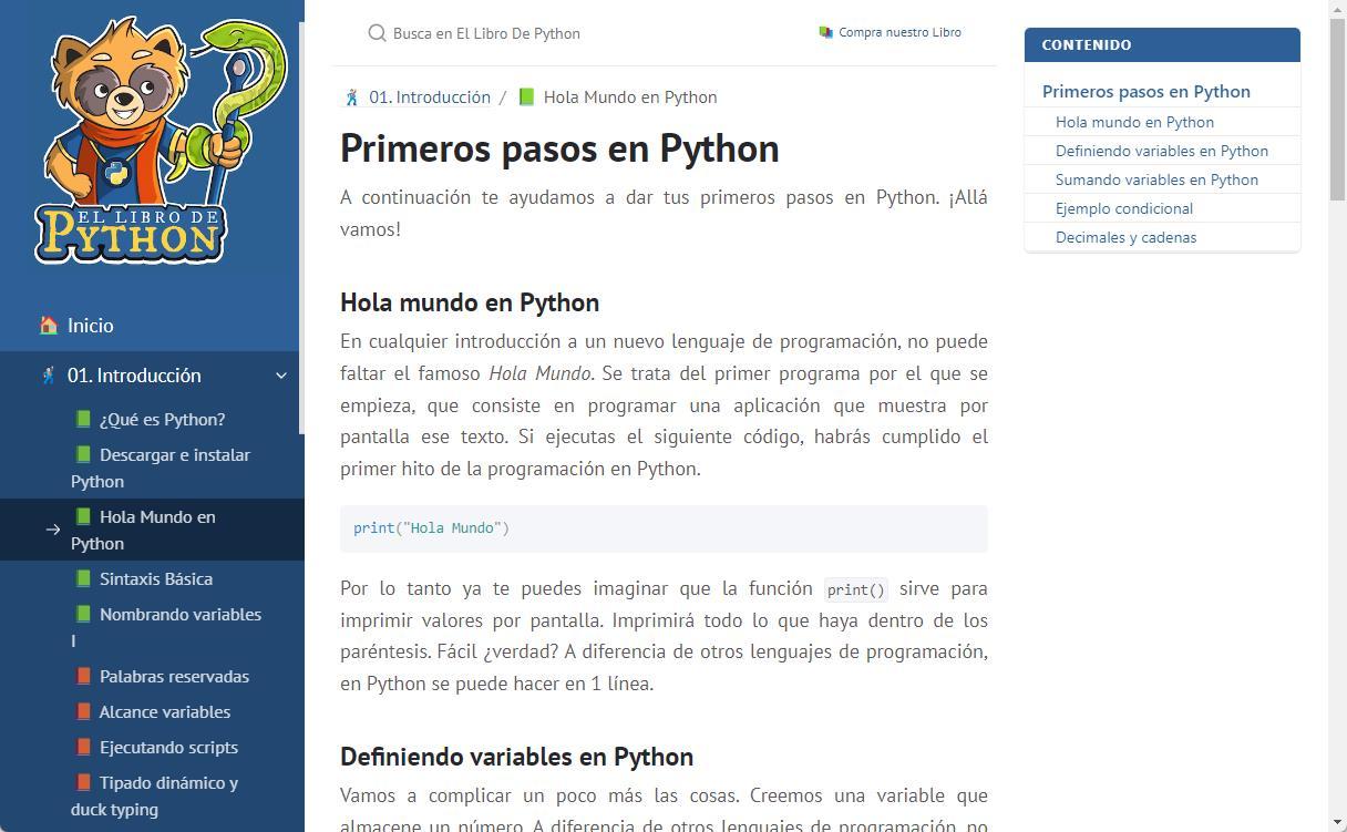 Web El Libro de Python