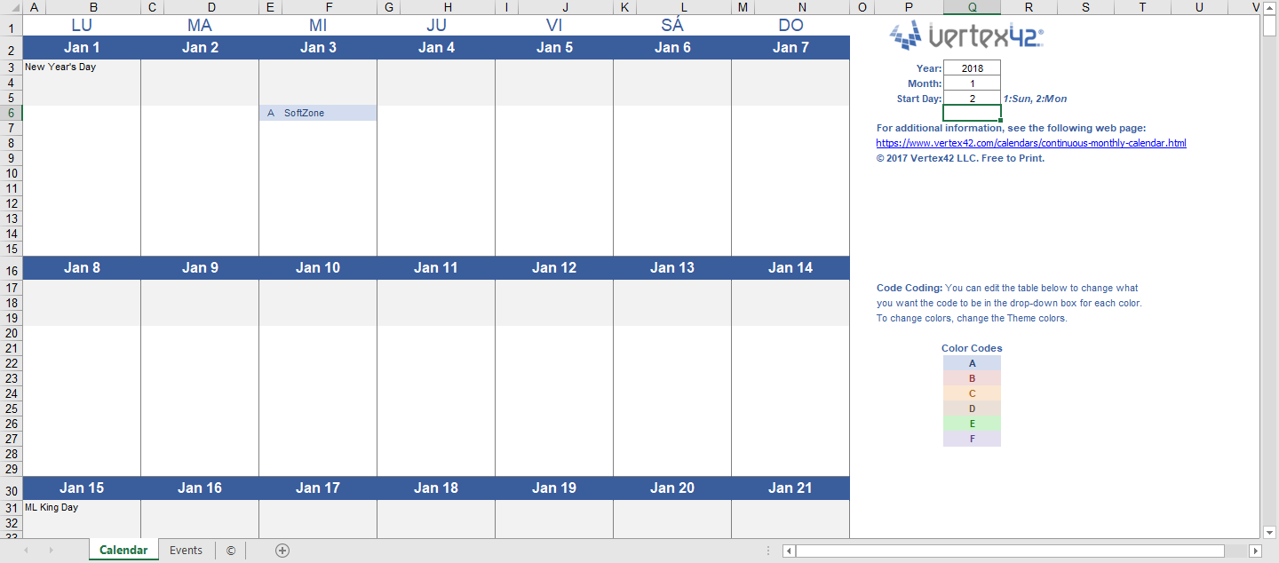 Calendario Semanal En Excel 2023 Conference Talks IMAGESEE